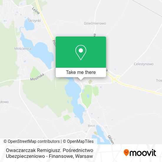 Owaczarczak Remigiusz. Pośrednictwo Ubezpieczeniowo - Finansowe map