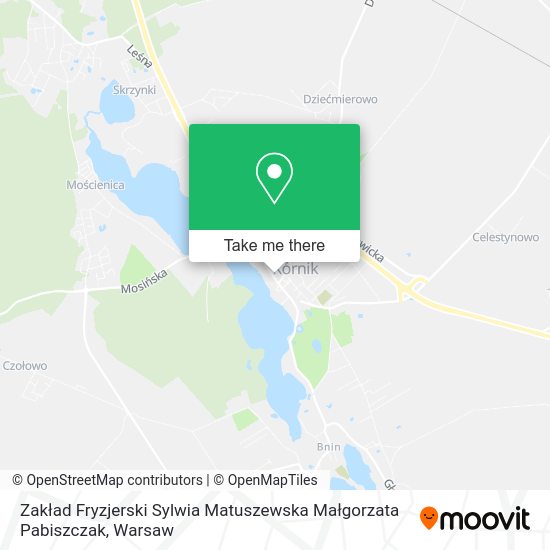 Zakład Fryzjerski Sylwia Matuszewska Małgorzata Pabiszczak map