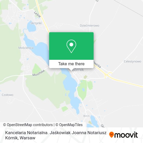 Kancelaria Notarialna. Jaśkowiak Joanna Notariusz Kórnik map