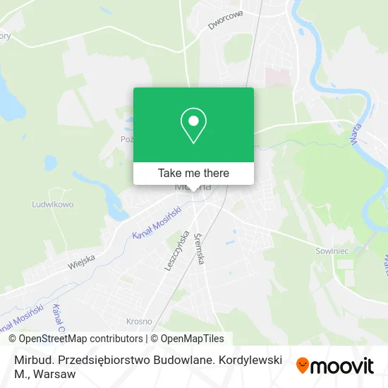Mirbud. Przedsiębiorstwo Budowlane. Kordylewski M. map
