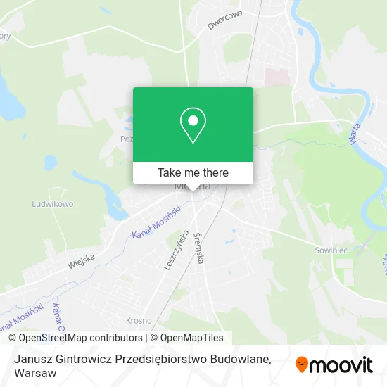 Карта Janusz Gintrowicz Przedsiębiorstwo Budowlane