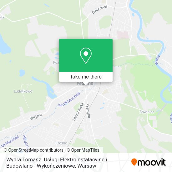 Wydra Tomasz. Usługi Elektroinstalacyjne i Budowlano - Wykończeniowe map