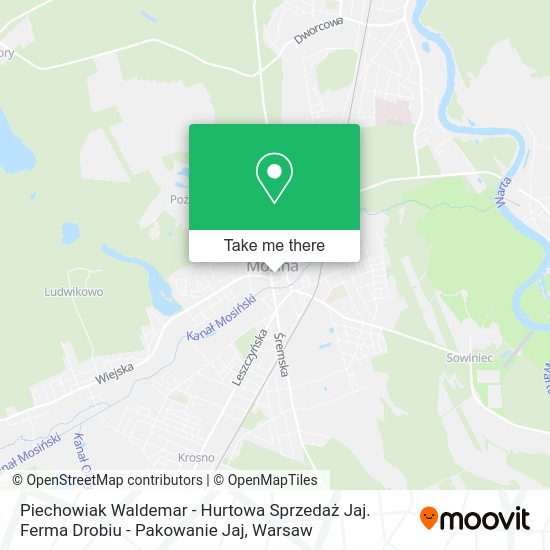 Piechowiak Waldemar - Hurtowa Sprzedaż Jaj. Ferma Drobiu - Pakowanie Jaj map