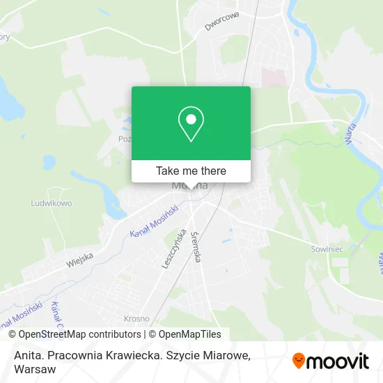 Anita. Pracownia Krawiecka. Szycie Miarowe map