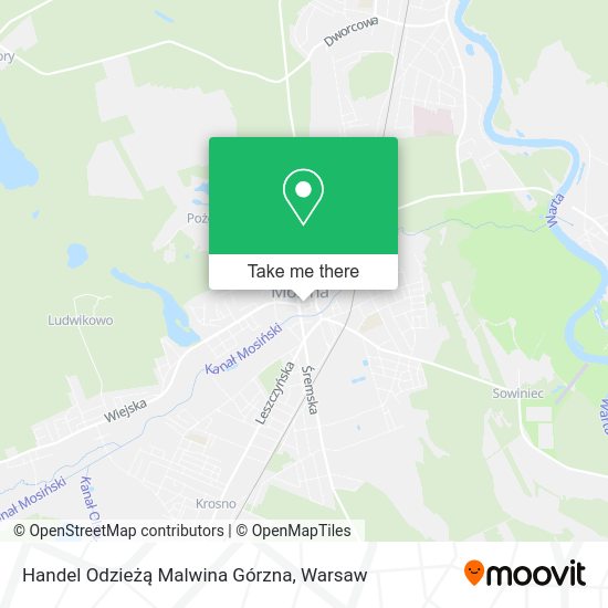 Handel Odzieżą Malwina Górzna map