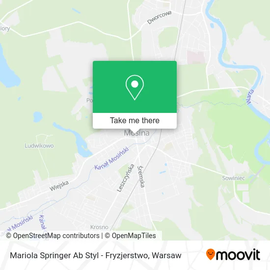Mariola Springer Ab Styl - Fryzjerstwo map