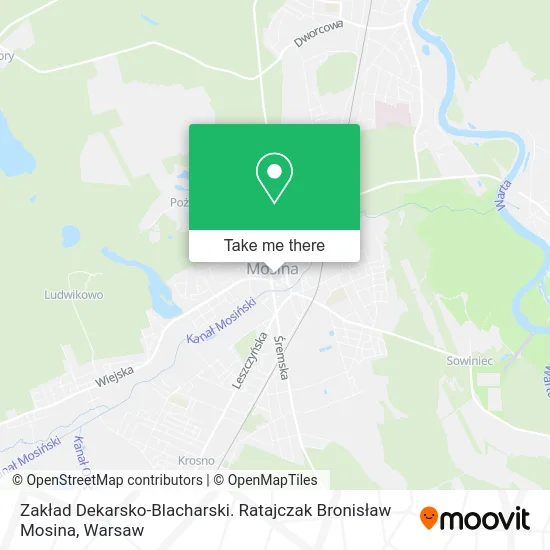 Zakład Dekarsko-Blacharski. Ratajczak Bronisław Mosina map
