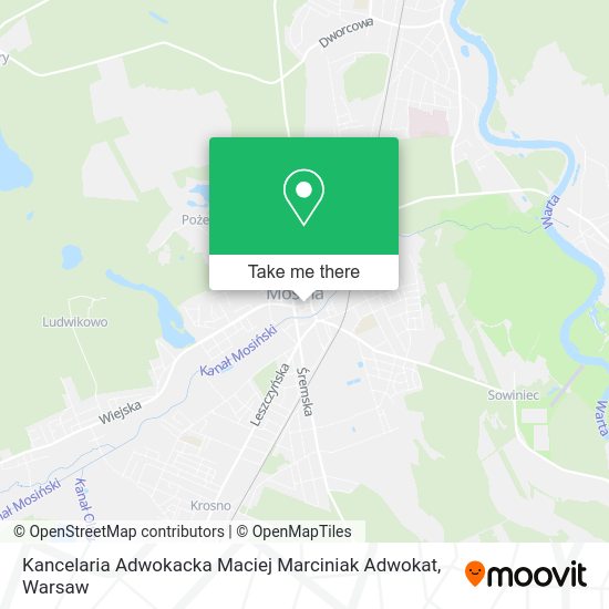 Kancelaria Adwokacka Maciej Marciniak Adwokat map