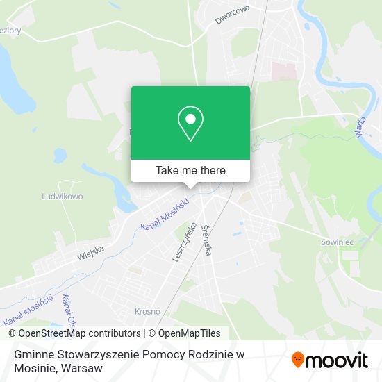 Gminne Stowarzyszenie Pomocy Rodzinie w Mosinie map