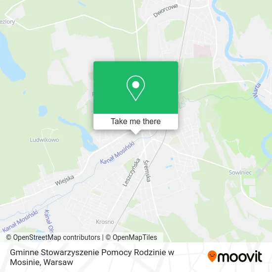 Gminne Stowarzyszenie Pomocy Rodzinie w Mosinie map