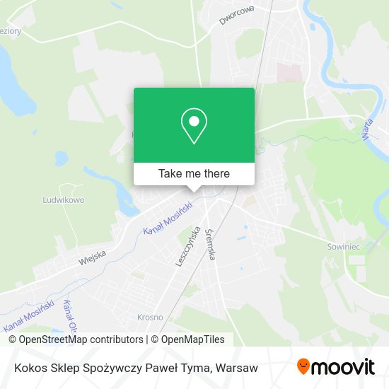 Kokos Sklep Spożywczy Paweł Tyma map