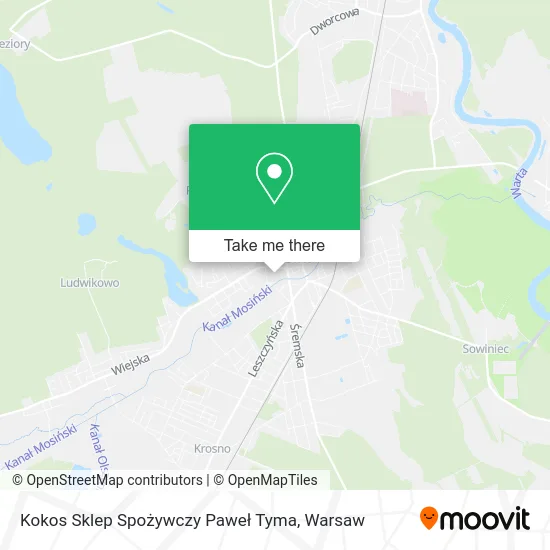 Kokos Sklep Spożywczy Paweł Tyma map
