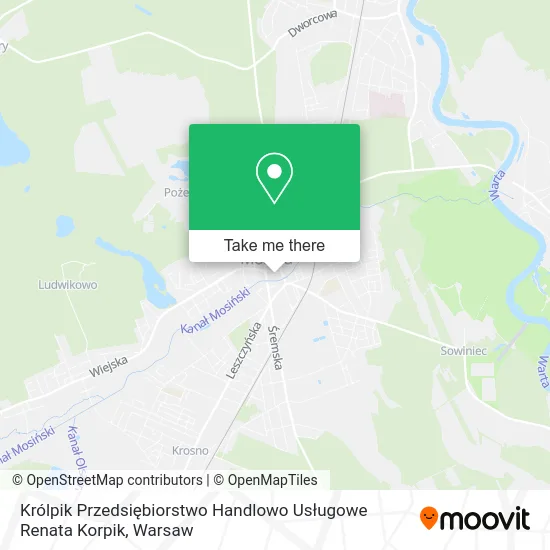 Królpik Przedsiębiorstwo Handlowo Usługowe Renata Korpik map