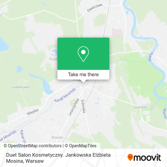 Duet Salon Kosmetyczny. Jankowska Elżbieta Mosina map
