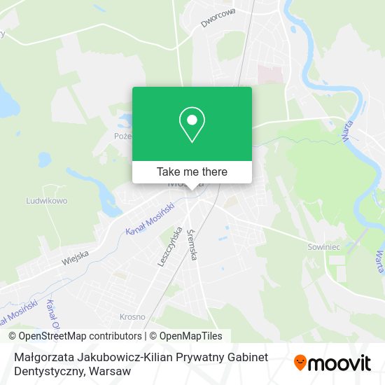 Małgorzata Jakubowicz-Kilian Prywatny Gabinet Dentystyczny map