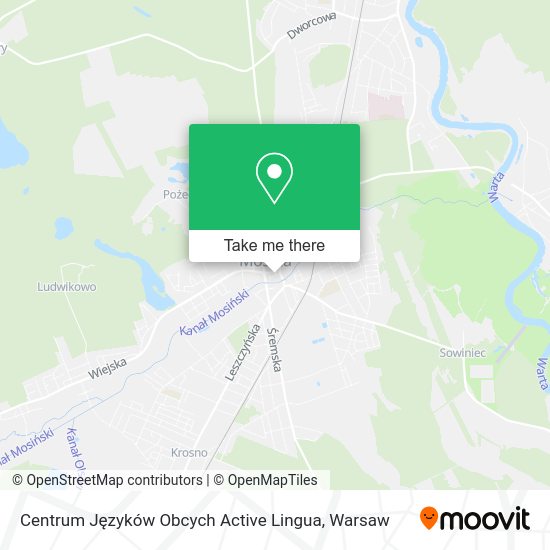 Карта Centrum Języków Obcych Active Lingua