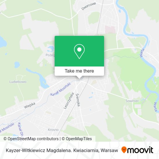 Kayzer-Witkiewicz Magdalena. Kwiaciarnia map