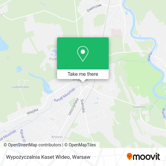 Wypożyczalnia Kaset Wideo map