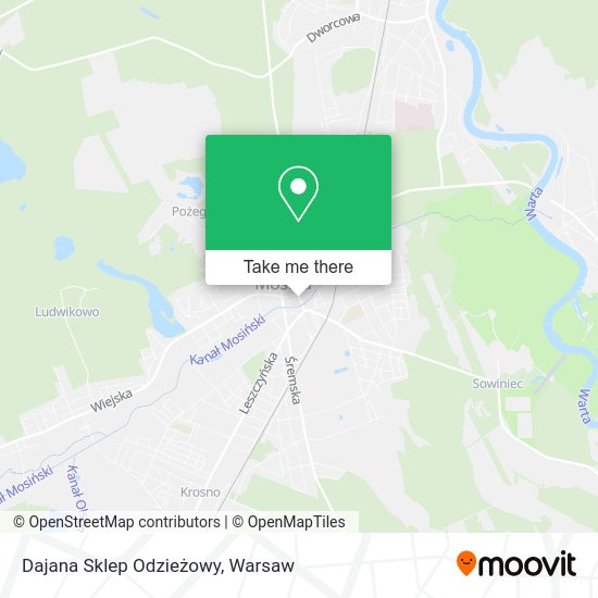 Dajana Sklep Odzieżowy map