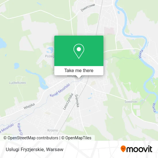 Usługi Fryzjerskie map