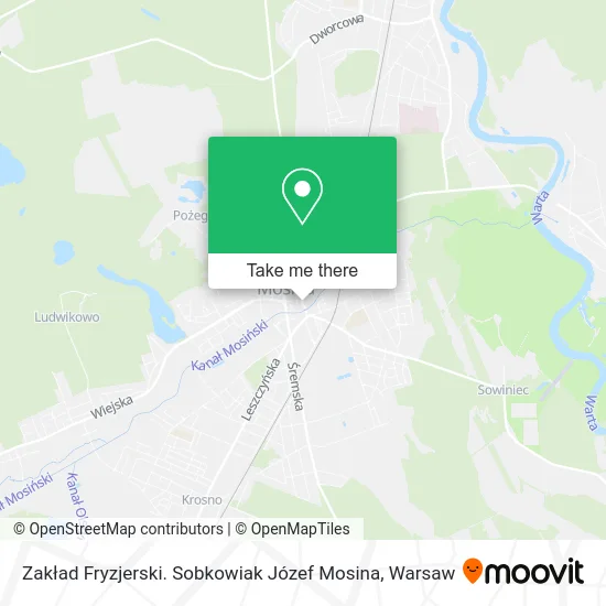 Zakład Fryzjerski. Sobkowiak Józef Mosina map