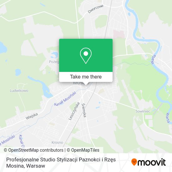 Profesjonalne Studio Stylizacji Paznokci i Rzęs Mosina map