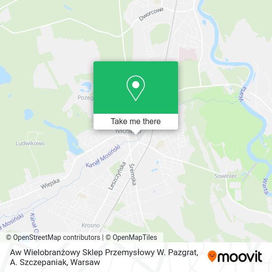 Aw Wielobranżowy Sklep Przemysłowy W. Pazgrat, A. Szczepaniak map