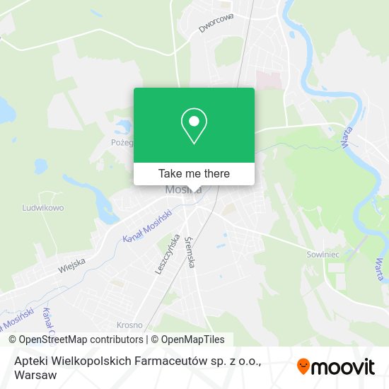 Карта Apteki Wielkopolskich Farmaceutów sp. z o.o.