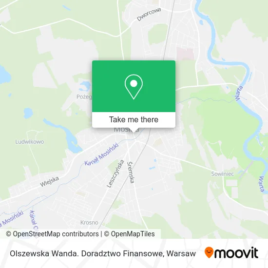 Olszewska Wanda. Doradztwo Finansowe map