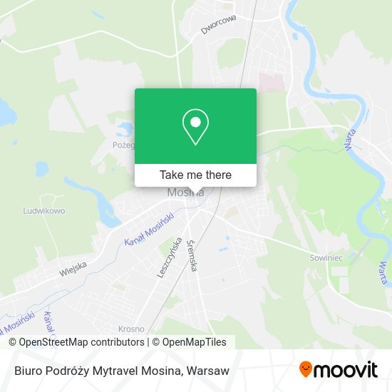 Biuro Podróży Mytravel Mosina map