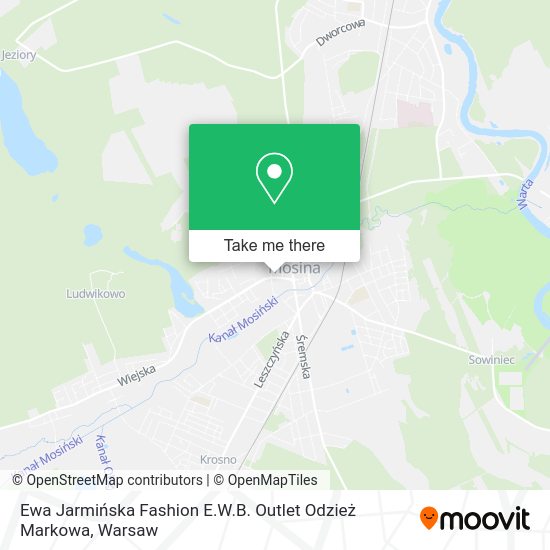 Карта Ewa Jarmińska Fashion E.W.B. Outlet Odzież Markowa