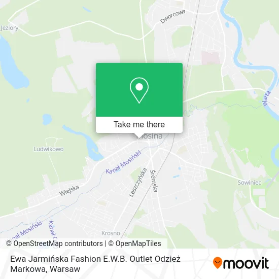 Ewa Jarmińska Fashion E.W.B. Outlet Odzież Markowa map