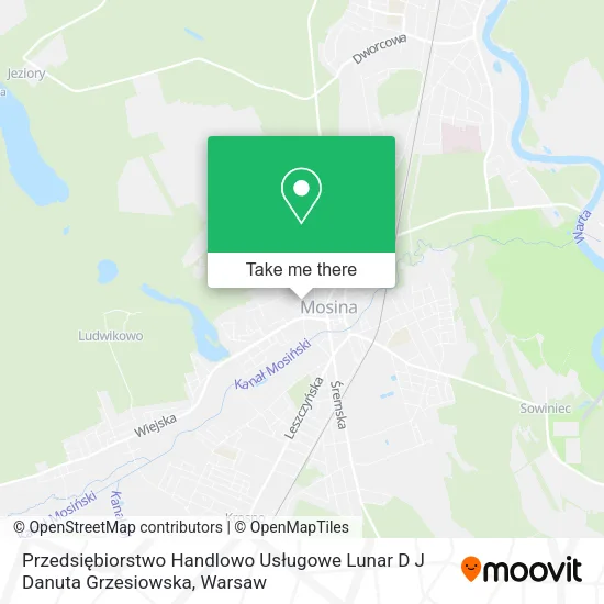 Przedsiębiorstwo Handlowo Usługowe Lunar D J Danuta Grzesiowska map