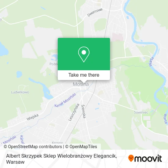 Albert Skrzypek Sklep Wielobranżowy Elegancik map