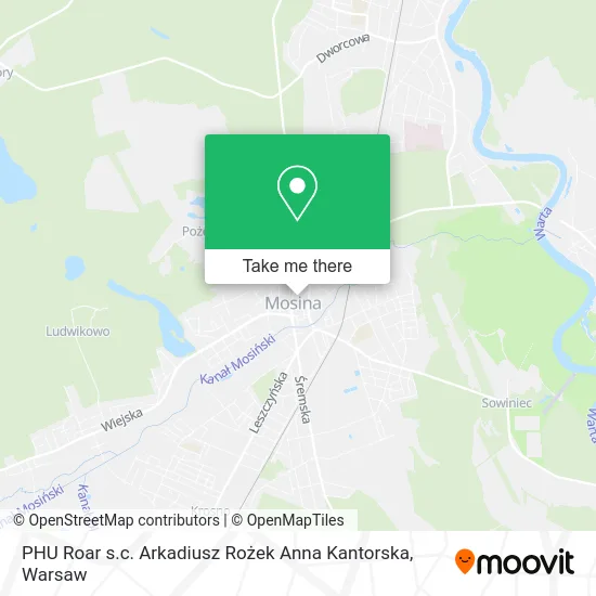 Карта PHU Roar s.c. Arkadiusz Rożek Anna Kantorska