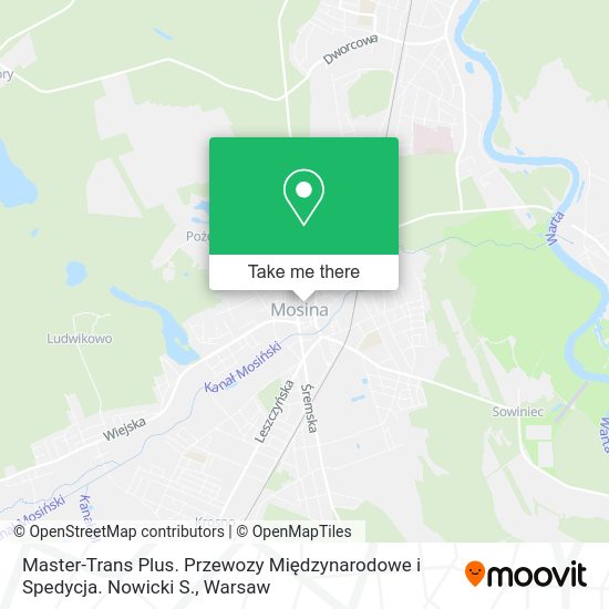 Master-Trans Plus. Przewozy Międzynarodowe i Spedycja. Nowicki S. map