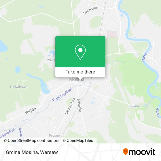 Карта Gmina Mosina
