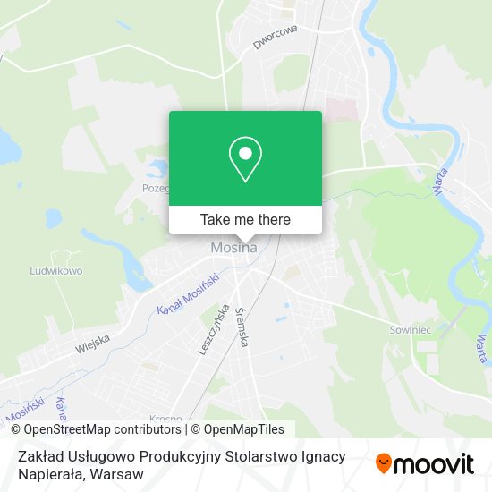 Zakład Usługowo Produkcyjny Stolarstwo Ignacy Napierała map