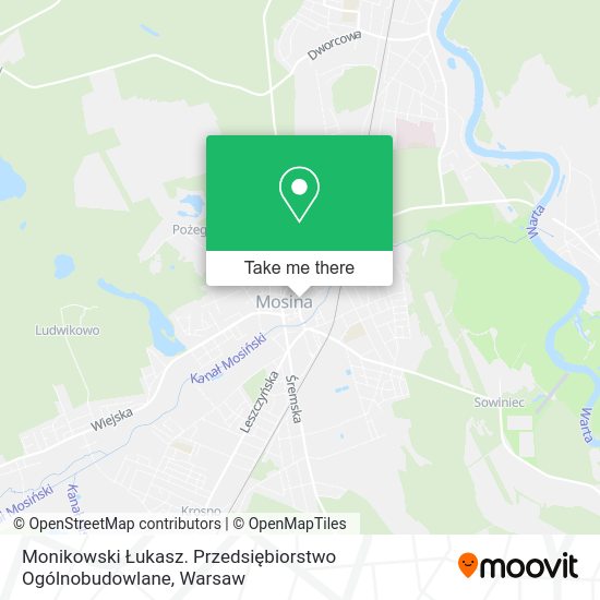 Monikowski Łukasz. Przedsiębiorstwo Ogólnobudowlane map