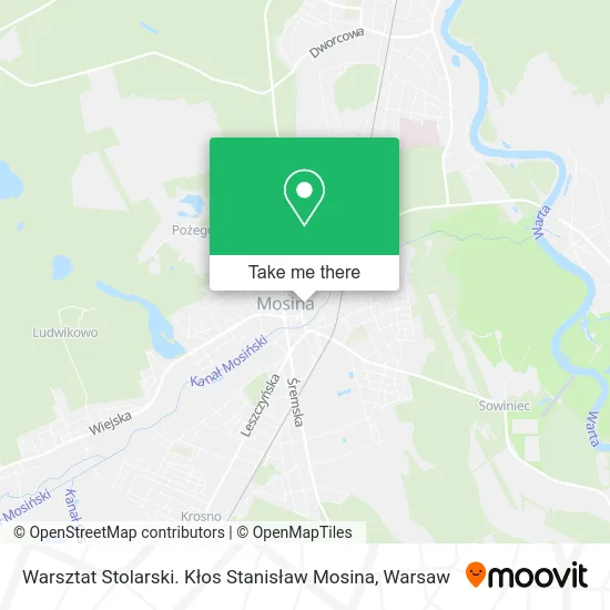 Warsztat Stolarski. Kłos Stanisław Mosina map