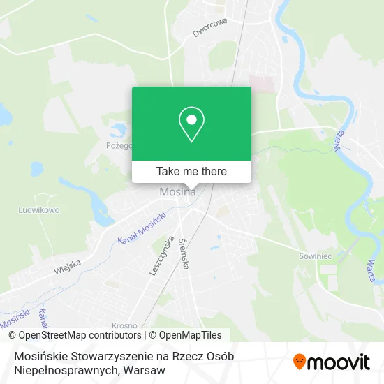 Mosińskie Stowarzyszenie na Rzecz Osób Niepełnosprawnych map
