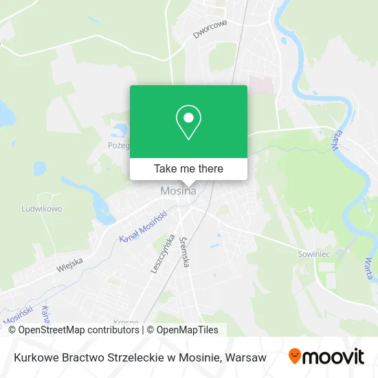 Карта Kurkowe Bractwo Strzeleckie w Mosinie