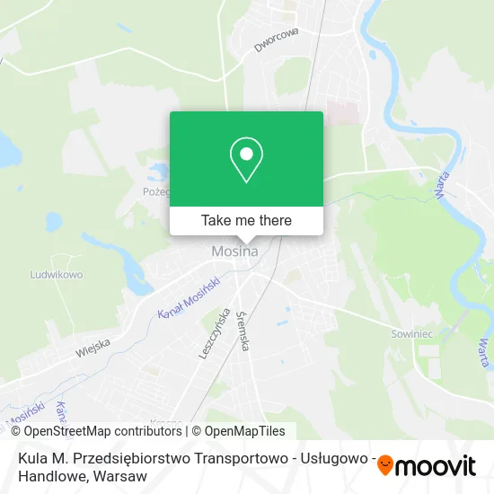 Kula M. Przedsiębiorstwo Transportowo - Usługowo - Handlowe map