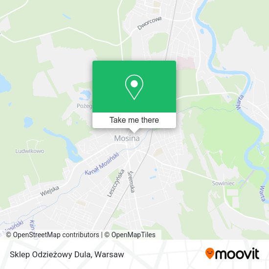 Sklep Odzieżowy Dula map