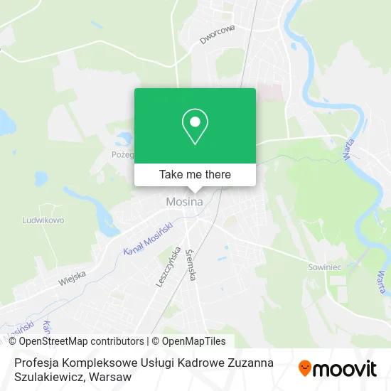 Profesja Kompleksowe Usługi Kadrowe Zuzanna Szulakiewicz map