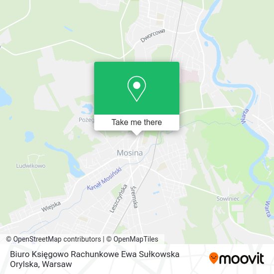 Biuro Księgowo Rachunkowe Ewa Sułkowska Orylska map