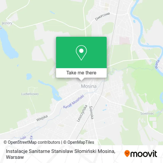 Instalacje Sanitarne Stanisław Słomiński Mosina map