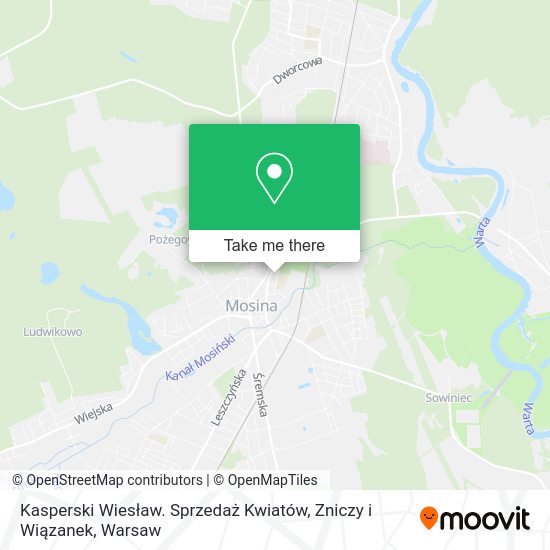 Kasperski Wiesław. Sprzedaż Kwiatów, Zniczy i Wiązanek map