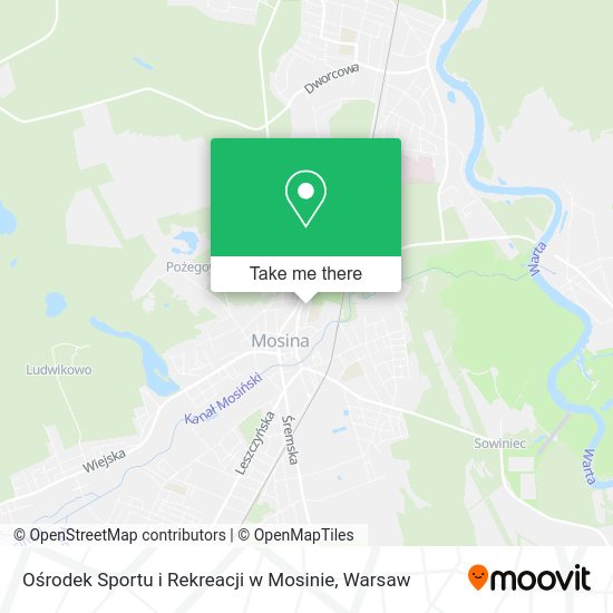 Ośrodek Sportu i Rekreacji w Mosinie map