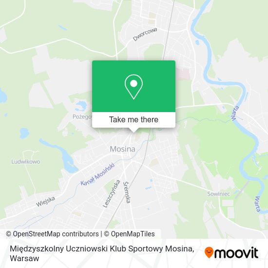 Międzyszkolny Uczniowski Klub Sportowy Mosina map